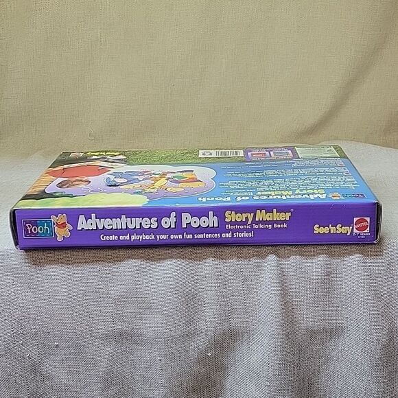 Mattel See'n Say Story Maker Adventures of Pooh Friends Tigger 1991 Interactive - Picture 4 of 6